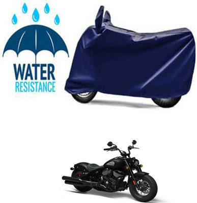 DeepShakshi AUTOMOTIVE Waterproof Two Wheeler Cover for Indian(Chief, Blue)