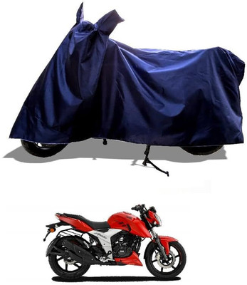 AASHTIK MART Two Wheeler Cover for TVS(Apache RTR 160, Blue)