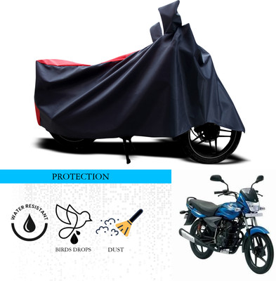 ANTHUB Waterproof Two Wheeler Cover for Bajaj(Platina 125, Black, Red)
