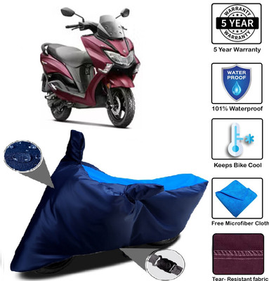 MISSION COLLECTION Waterproof Two Wheeler Cover for Suzuki(Burgman Street 125, Blue)