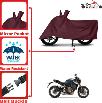 KEDIT Two Wheeler Cover for Honda(CBR650R, Maroon)