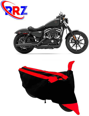 RRZ Waterproof Two Wheeler Cover for Harley Davidson(Iron 883, Black, Red)