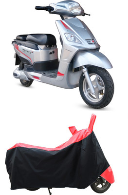 Coxtor Two Wheeler Cover for Hero Electric(Electric NYX e5, Red)