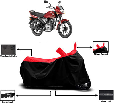 Amexride Two Wheeler Cover for Yamaha(Saluto RX BS6, Red)