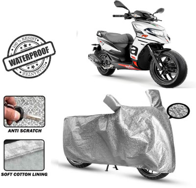 Autoinnovation Waterproof Two Wheeler Cover for Aprilia(SR 150, Silver)