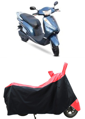 Coxtor Two Wheeler Cover for Avon(E Scoot, Red)