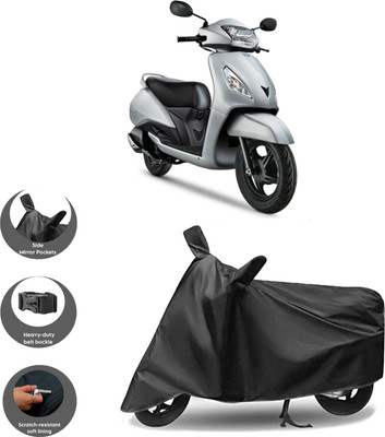 WMIZEXA Waterproof Two Wheeler Cover for Universal For Bike(Jupiter, Black)