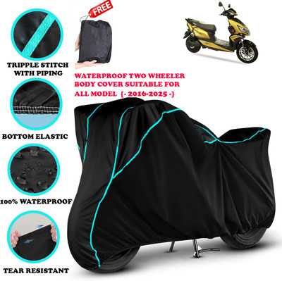 OliverX Waterproof Two Wheeler Cover for Okinawa(i-Praise, Black)