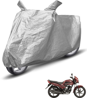 Auto Hub Waterproof Two Wheeler Cover for Honda(Dream Yuga, Silver)