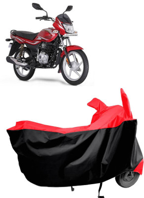 KEDIT Two Wheeler Cover for Bajaj(Platina 100 DTS-i, Red)
