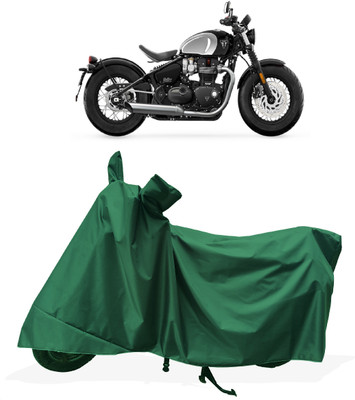 Tricway Two Wheeler Cover for Triumph(Bonneville Bobber BS6, Green)