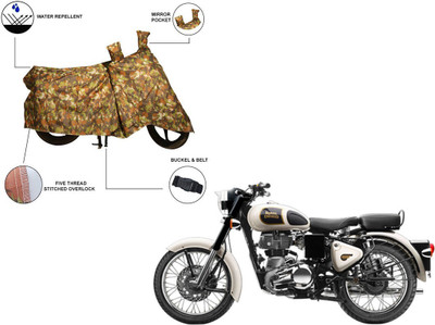 Furnish Flow Two Wheeler Cover for Royal Enfield(Classic 350, Multicolor)