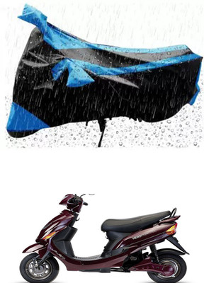 RONISH Waterproof Two Wheeler Cover for Hero(Electric Wave Dx, Blue)