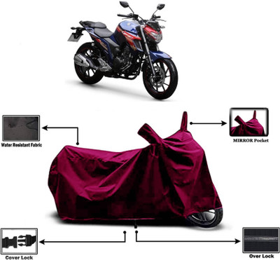 KEDIT Two Wheeler Cover for Yamaha(Fazer-250, Maroon)