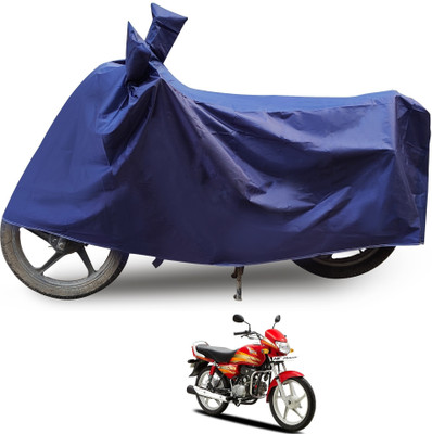 Auto Hub Two Wheeler Cover for Hero(HF Deluxe, Blue)