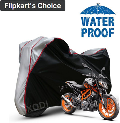 xodi Waterproof Two Wheeler Cover for KTM(250 Duke, Silver, Black, Multicolor)