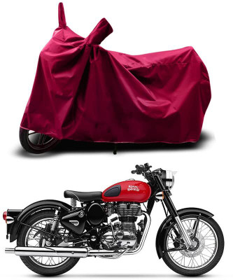 KEDIT Two Wheeler Cover for Royal Enfield(Bullet 350, Maroon)
