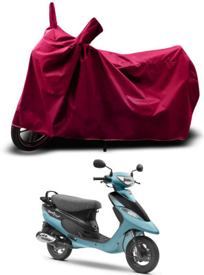 KEDIT Two Wheeler Cover for TVS(Scooty Pep Plus, Maroon)