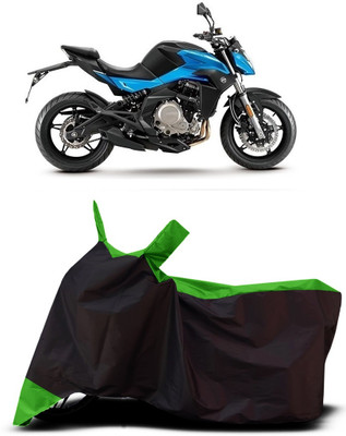 VESMEI Two Wheeler Cover for CFMoto(650 NK BS6, Green)