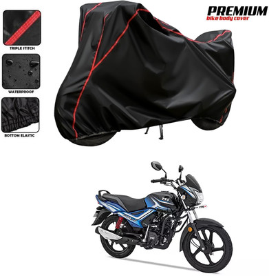 SThanaveX Waterproof Two Wheeler Cover for TVS(Star City Plus BS6, Black)