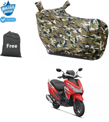 PAGORA Waterproof Two Wheeler Cover for Honda(Grazia, Yellow)