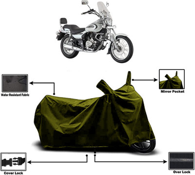 Amexride Two Wheeler Cover for Bajaj(Avenger 220 Cruise, Green)