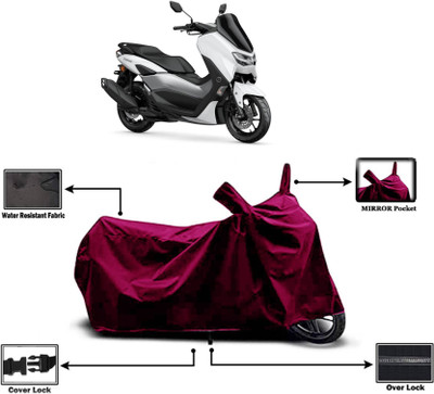 KEDIT Two Wheeler Cover for Yamaha(NMax 155, Maroon)