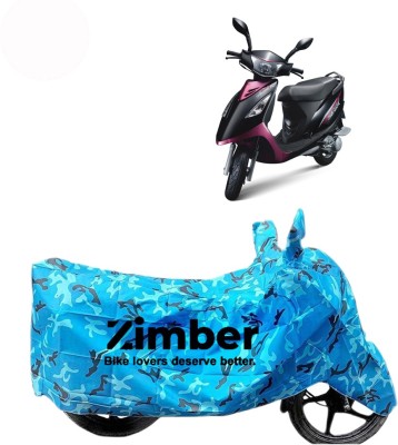 ZIMBER Two Wheeler Cover for TVS(Scooty Streak, Blue)