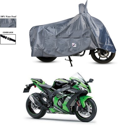 EGAL Waterproof Two Wheeler Cover for Kawasaki(Ninja ZX 10R BS6, Grey)