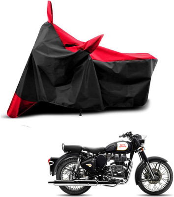 KEDIT Two Wheeler Cover for Royal Enfield(Classic 350, Red, Black)