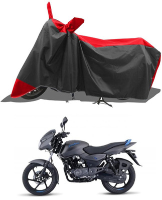 KEDIT Two Wheeler Cover for Bajaj(Pulsar 125, Red, Black)
