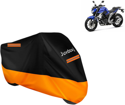 Juvdoxj Waterproof Two Wheeler Cover for Yamaha(Fazer 25, Orange)