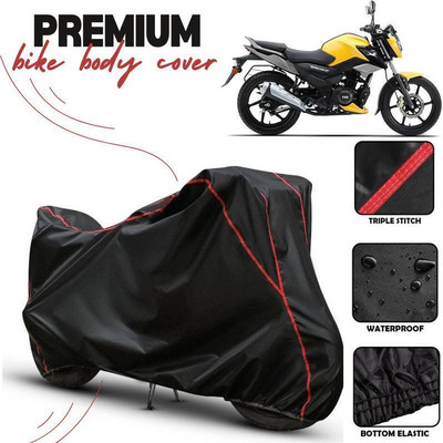 DeepShakshi AUTOMOTIVE Waterproof Two Wheeler Cover for TVS(Raider, Black)