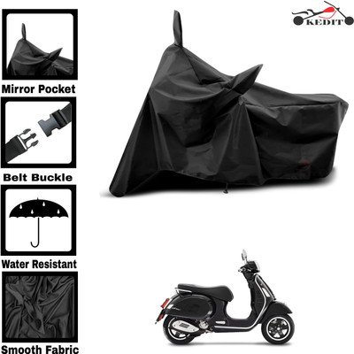 KEDIT Two Wheeler Cover for Universal For Bike(Notte 125, Black)