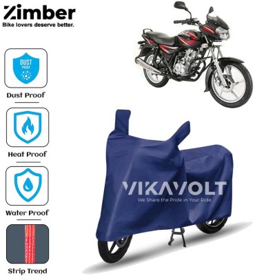 ZIMBER Waterproof Two Wheeler Cover for Bajaj(Discover 125 DTS-i, Blue)