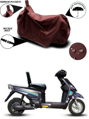 Furious3D Waterproof Two Wheeler Cover for Hero(Electric NYX, Maroon)