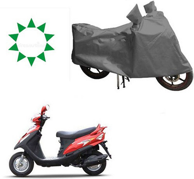 DeepShakshi AUTOMOTIVE Waterproof Two Wheeler Cover for Mahindra(Flyte, Grey)