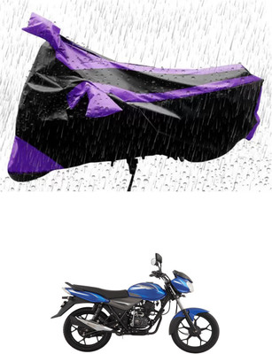 RONISH Waterproof Two Wheeler Cover for Bajaj(Discover 110, Purple, Black)