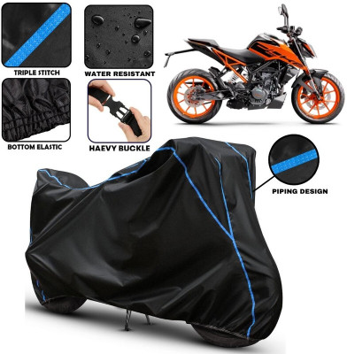 BOTAUTO Two Wheeler Cover for KTM(200 Duke, Black)