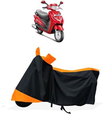 Tricway Two Wheeler Cover for Hero(Duet LX 110CC BS6, Orange)