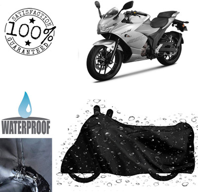 ROYAL AUTO MART Waterproof Two Wheeler Cover for Suzuki(Gixxer SF 250, Black)