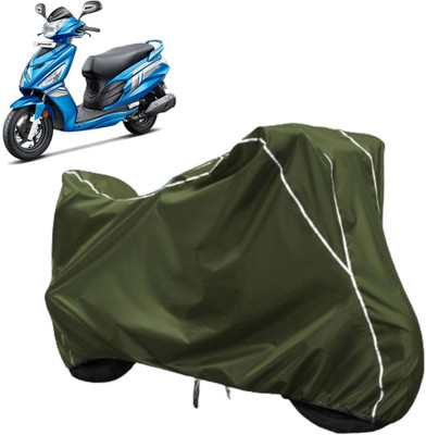 AutoGalaxy Waterproof Two Wheeler Cover for Hero(Maestro, Green, White)