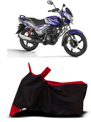 VESMEI Two Wheeler Cover for TVS(Star Euro, Red)