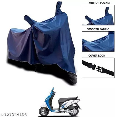 Mdstar Waterproof Two Wheeler Cover for Honda(Electric, Blue)