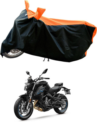 DeepShakshi AUTOMOTIVE Waterproof Two Wheeler Cover for CFMoto(650 NK, Orange)