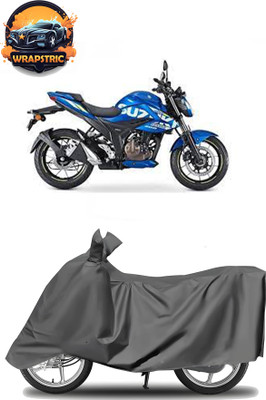 WRAPSTRIC Waterproof Two Wheeler Cover for Suzuki(Gixxer 250, Grey)