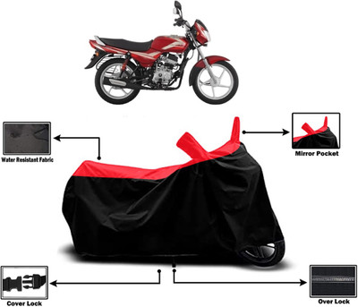 Amexride Two Wheeler Cover for Bajaj(CT100, Red)