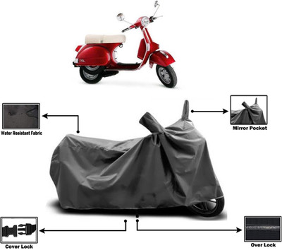 Amexride Two Wheeler Cover for LML(NV, Grey)
