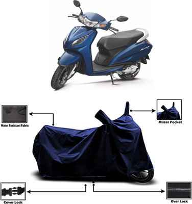 Amexride Two Wheeler Cover for Honda(Activa i, Blue)