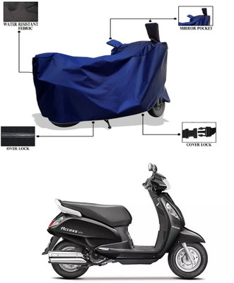 PAGORA Waterproof Two Wheeler Cover for Suzuki(Access 125, Blue)